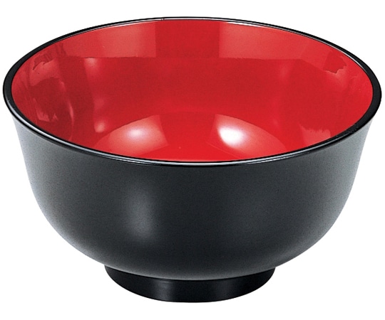 福井クラフト 5.8寸 福禄鉢 黒内朱 45150590 1個（ご注文単位1個）【直送品】