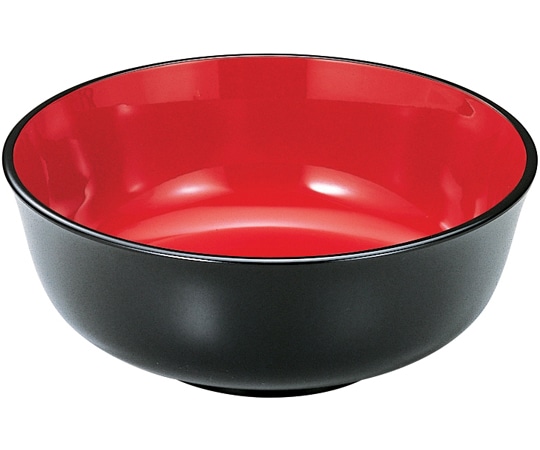 福井クラフト 7.3寸 福禄鉢 黒内朱 45150610 1個（ご注文単位1個）【直送品】