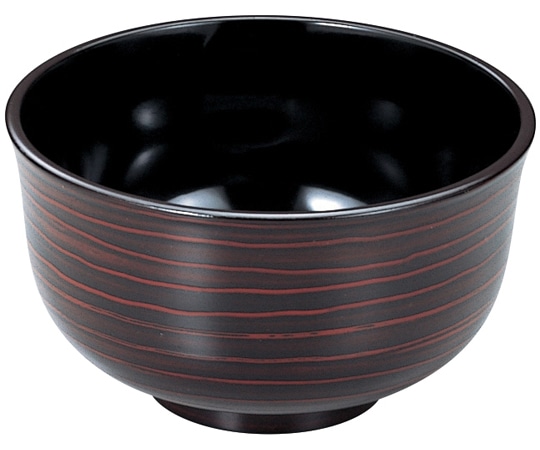 福井クラフト 6.3寸 福禄鉢 うず溜SH塗 45150640 1個（ご注文単位1個）【直送品】