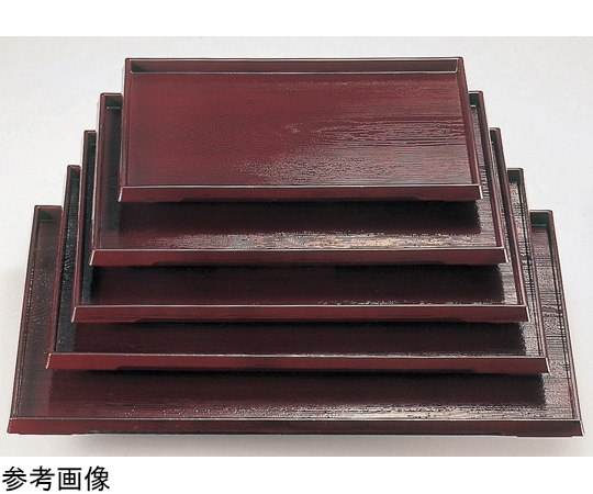 福井クラフト 尺2 ダイヤ木目盆 溜SL 50304880 1個（ご注文単位1個）【直送品】