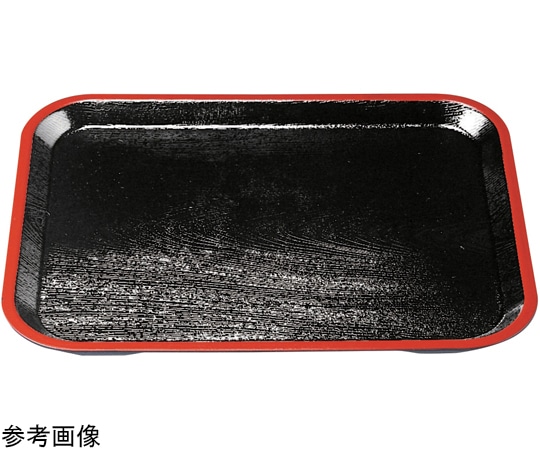 福井クラフト 尺3 長寿木目盆 黒天朱 15000020 1個（ご注文単位1個）【直送品】