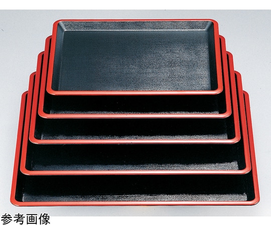 福井クラフト 尺4 弥生布目盆 黒天朱SL 15235270 1個（ご注文単位1個）【直送品】