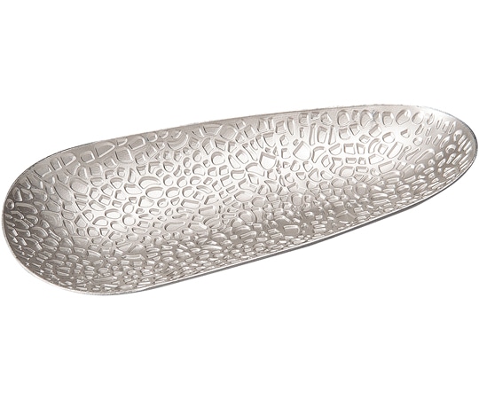 福井クラフト メタルおしぼり受け オーバルシルバー 51366120 1個（ご注文単位1個）【直送品】