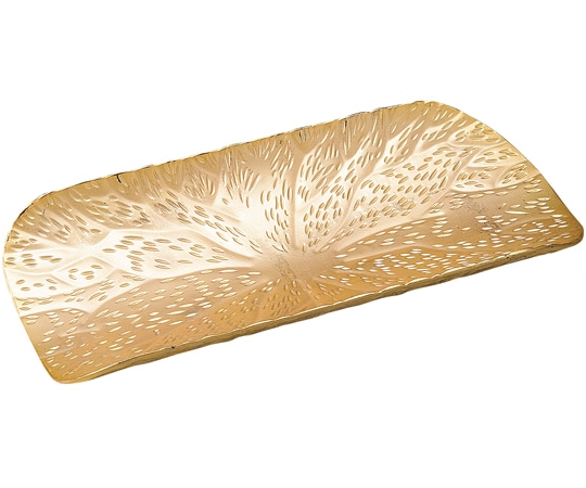 福井クラフト メタルおしぼり受け 富士型ゴールド 51366150 1個（ご注文単位1個）【直送品】