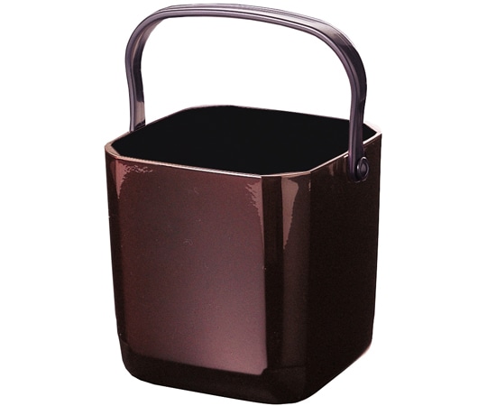 福井クラフト 角アイスペール 溜内黒(トング無 75002481 1個（ご注文単位1個）【直送品】