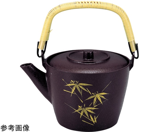 福井クラフト 加賀どびん(小)茶石目笹セット 90020250 1個（ご注文単位1個）【直送品】