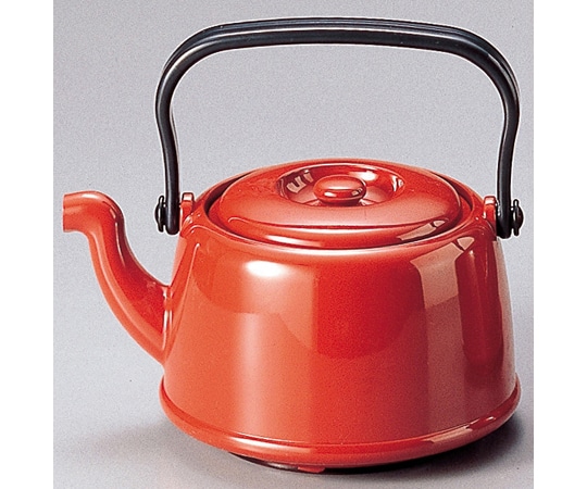 福井クラフト 和どびん(小)朱 茶こし付 81283430 1個（ご注文単位1個）【直送品】