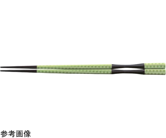 福井クラフト PBT19cm 杵型多久島箸 グリーン麻柄 30000892 1個（ご注文単位1個）【直送品】
