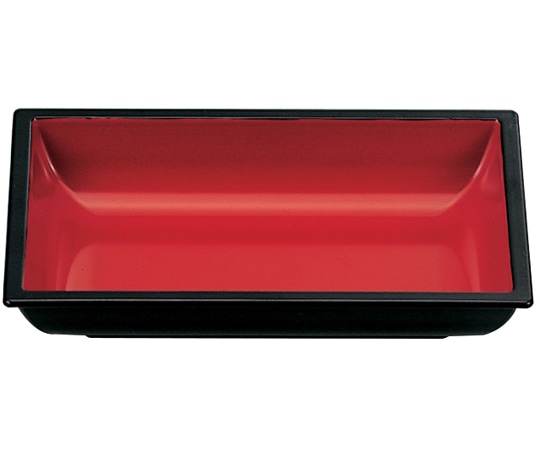 福井クラフト 長角皿 朱天黒 70011020 1個（ご注文単位1個）【直送品】