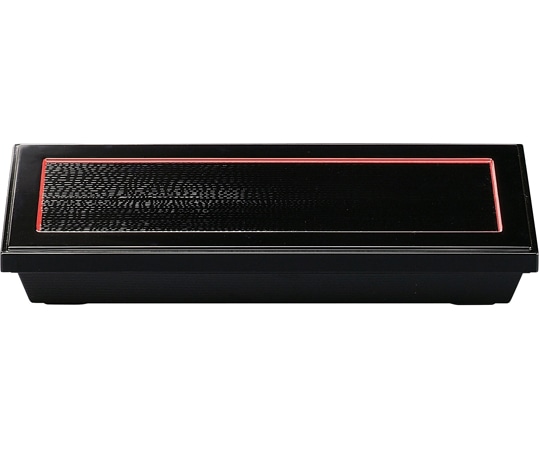 福井クラフト 尺3 スリムダイヤ 松花堂 黒渕朱艶消 蓋 21004050 1個（ご注文単位1個）【直送品】