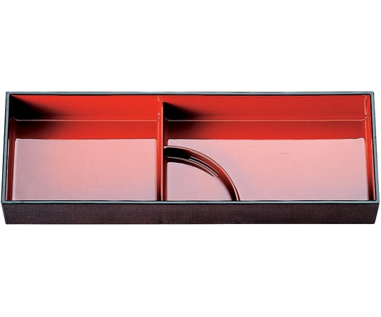 福井クラフト 布目長手弁当 溜内朱(タレ仕切親 21031340 1個（ご注文単位1個）【直送品】