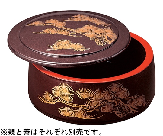 福井クラフト 丸特上7.5寸 溜パール松 70014280 1個（ご注文単位1個）【直送品】