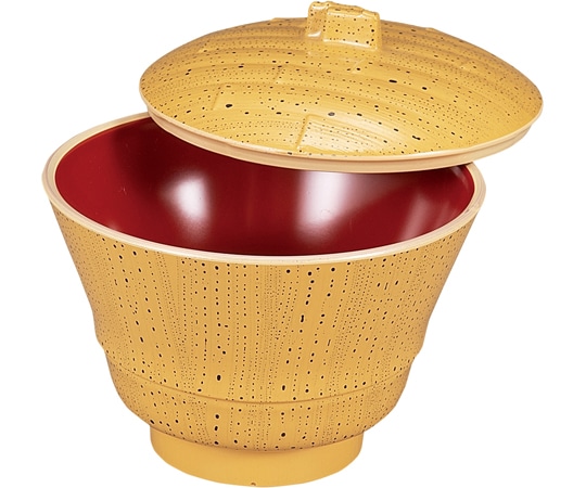 福井クラフト TA竹型椀(小)ゴマ竹内朱(蓋親) 31000340 1個（ご注文単位1個）【直送品】