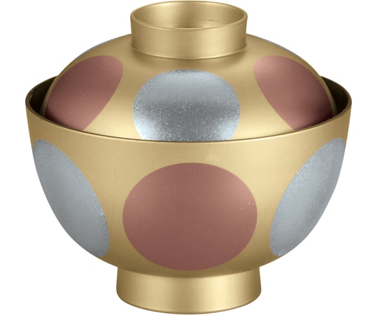 福井クラフト TA和越前椀 金内黒/銀銅日月 33503790 1個（ご注文単位1個）【直送品】