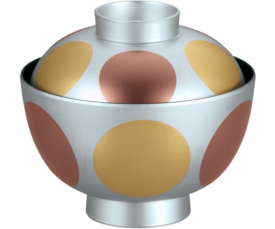 福井クラフト 和越前椀 銀内黒/金銅日月 33503800 1個（ご注文単位1個）【直送品】