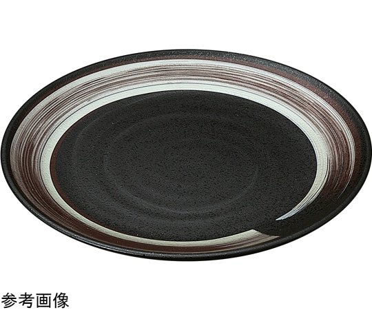 福井クラフト 尺2寸 神龍皿盛鉢 黒に二色一筆 80521210 1個（ご注文単位1個）【直送品】