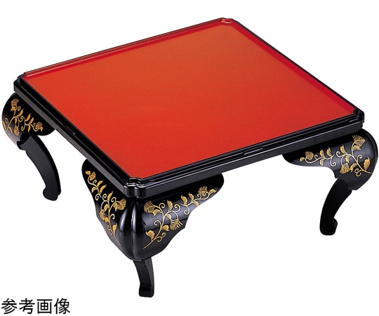 福井クラフト 角春日本膳 朱タ/ベージュタタキ足付 11051280 1個（ご注文単位1個）【直送品】