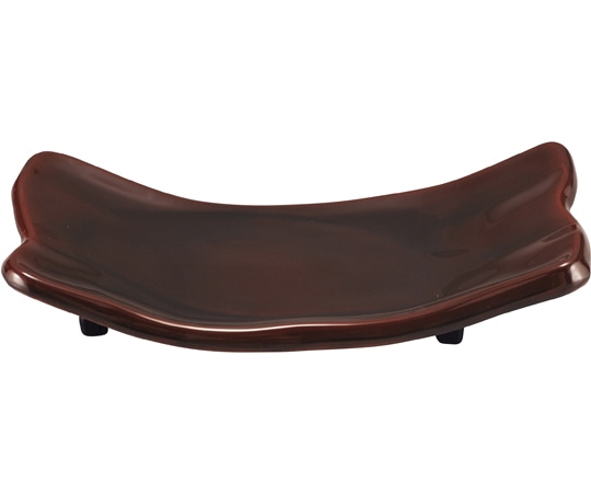 福井クラフト 耐熱7.5寸 舞光焼物皿 漆調溜塗 92988190 1個（ご注文単位1個）【直送品】