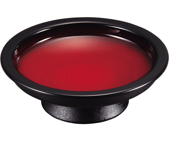 福井クラフト 耐熱5.5寸 日輪高月盛鉢 朱黒ぼかし毘沙門天 74011560 1個（ご注文単位1個）【直送品】