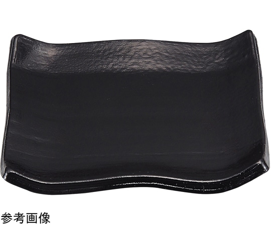 福井クラフト 4.5寸 角四方皿 ゆず天目黒 92988090 1個（ご注文単位1個）【直送品】