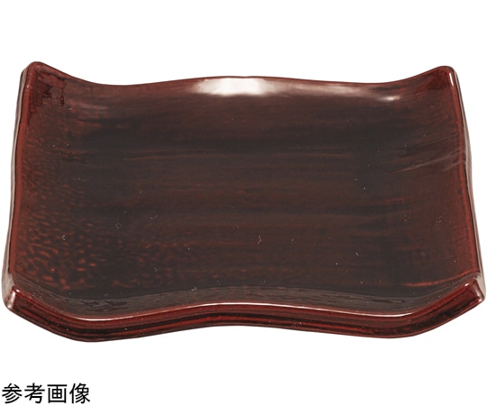 福井クラフト 4.5寸 角四方皿 漆調溜 92988130 1個（ご注文単位1個）【直送品】