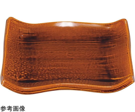 福井クラフト 4.5寸 角四方皿 漆調春慶 92988110 1個（ご注文単位1個）【直送品】