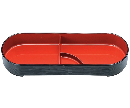 福井クラフト ヘギ目小判弁当 黒内朱(タレ付親) 21042015 1個（ご注文単位1個）【直送品】