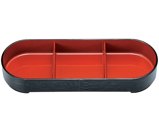 福井クラフト ヘギ目小判弁当 黒内朱(三ッ切親) 21042017 1個（ご注文単位1個）【直送品】