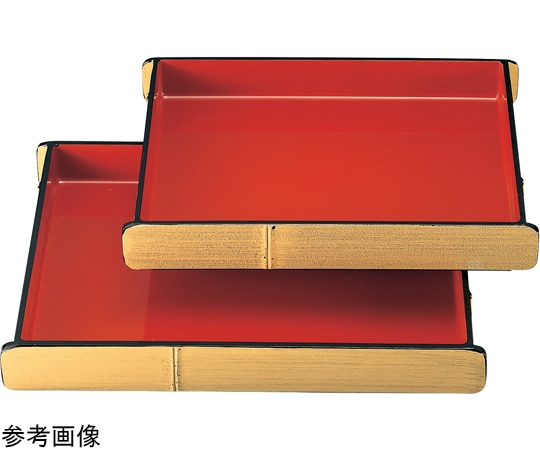 福井クラフト ユ)尺3 長竹型番重(深)クリームゴマ竹内朱 51306610 1個（ご注文単位1個）【直送品】