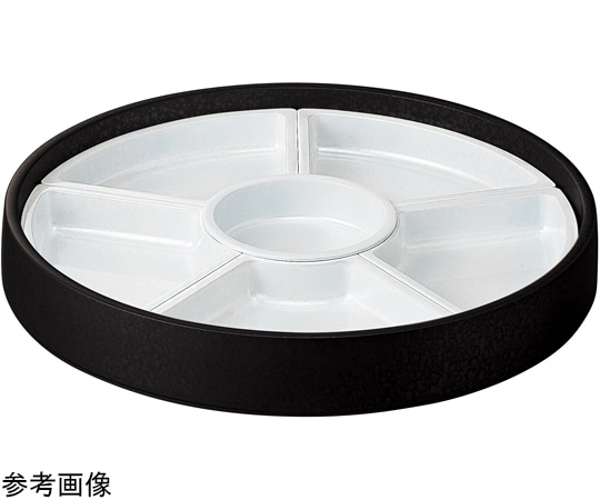 福井クラフト 尺2 回転盛桶黒WHアクア仕切付 50028905 1個（ご注文単位1個）【直送品】