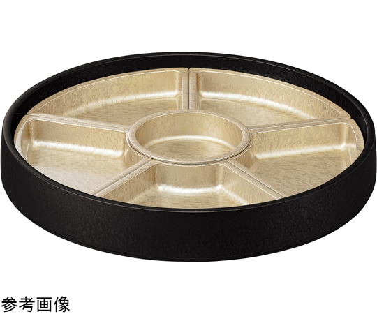 福井クラフト 尺1 回転盛桶黒シャンパンGアクア仕切付 50028920 1個（ご注文単位1個）【直送品】