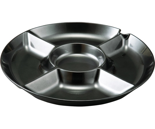 福井クラフト 34cm 丸オードブルトレー 銀透き 55011820 1個(ご注文単位1個)【直送品】