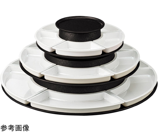 福井クラフト 2尺 オードブル富士 4段黒赤二度塗仕切付 50028005 1個（ご注文単位1個）【直送品】