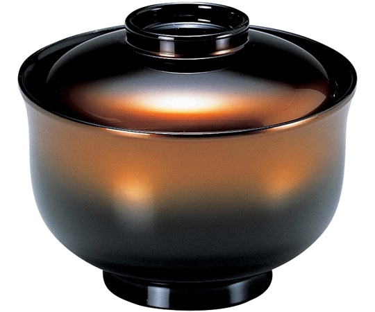 福井クラフト 耐熱羽反一口椀 金ボカシ 内黒 33601990 1個（ご注文単位1個）【直送品】