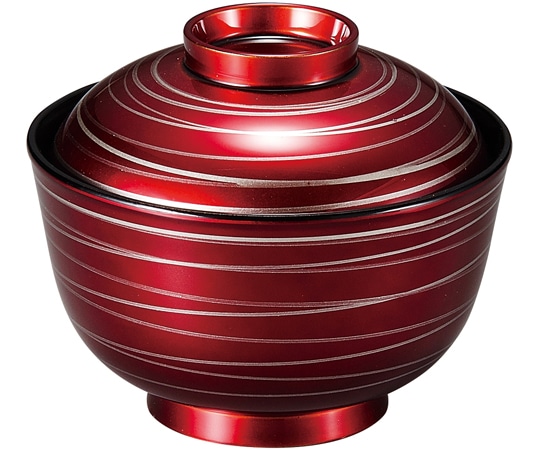 福井クラフト 3.5寸 千鳥椀 ワインカラー乱 37001260 1個（ご注文単位1個）【直送品】