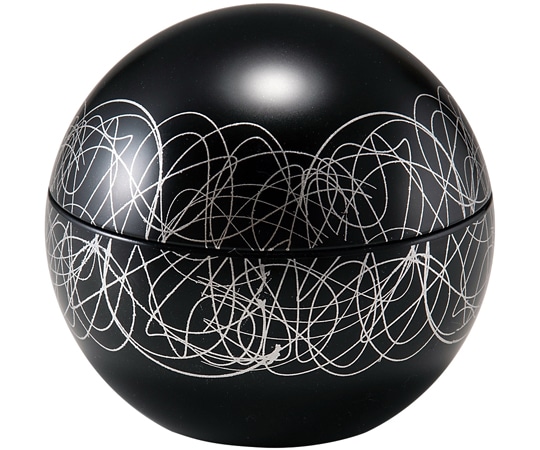 福井クラフト 耐熱まんまる椀 黒艶消し/銀乱糸内黒塗 51365150 1個（ご注文単位1個）【直送品】