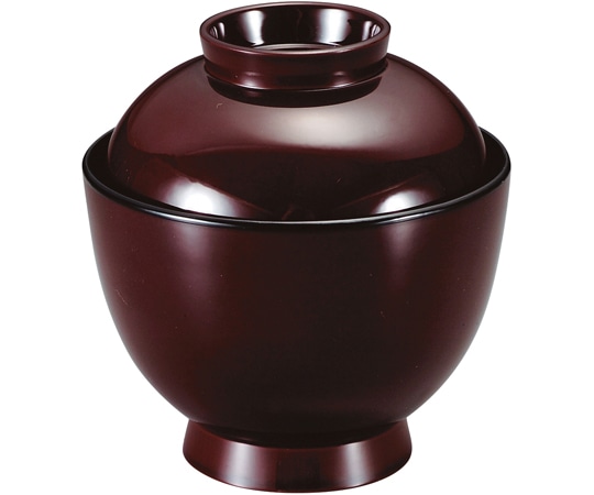 福井クラフト 耐熱3.2寸 玉子椀 溜 内黒 12033150 1個（ご注文単位1個）【直送品】