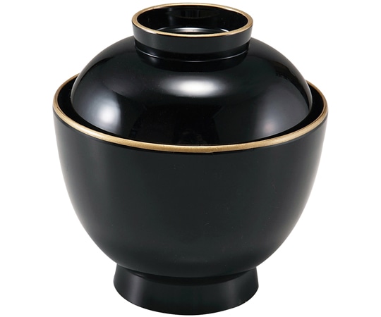 福井クラフト 耐熱3.2寸 玉子椀 黒天金 内黒 33710470 1個（ご注文単位1個）【直送品】