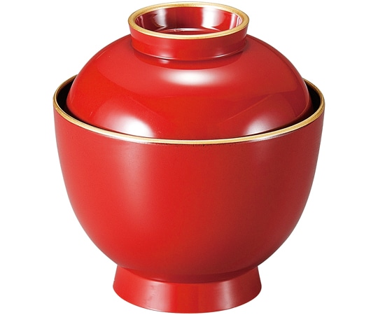 福井クラフト 耐熱3.2寸 玉子椀 朱天金 内黒 37001310 1個（ご注文単位1個）【直送品】