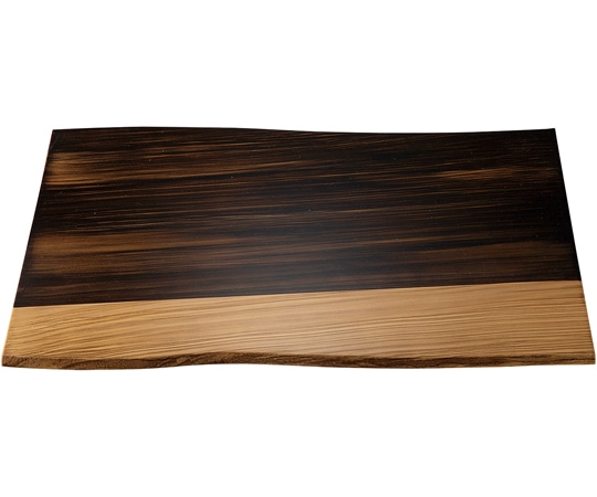 福井クラフト 尺4 懐石乱調マット 柿塗分け刷毛目 11015080 1個（ご注文単位1個）【直送品】