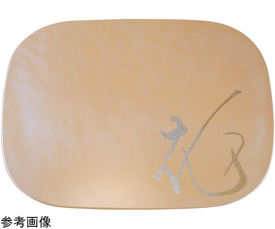 福井クラフト 尺3 祇園小判敷マット 黄金銀彩に花文字/黒塗 11015670 1個（ご注文単位1個）【直送品】