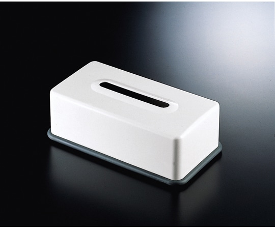 福井クラフト メラミン 深型ティシュBOX白(底グレー) 80604350 1個（ご注文単位1個）【直送品】