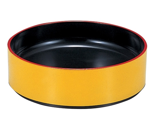 福井クラフト 回転寿司皿用高台黄天朱 70010400 1個（ご注文単位1個）【直送品】