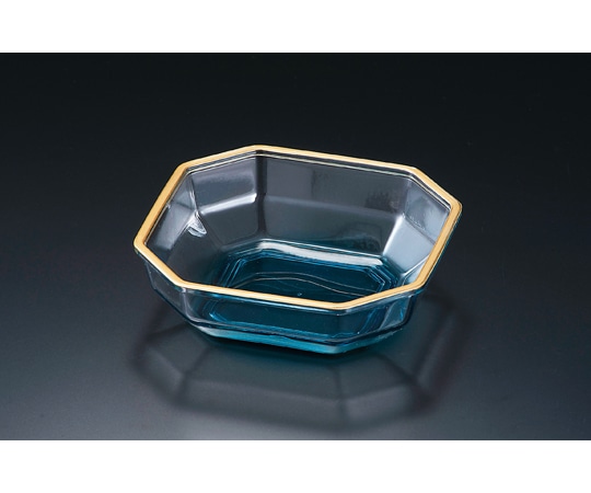 福井クラフト J八角鉢 ブルー天金AC 22020150 1個（ご注文単位1個）【直送品】