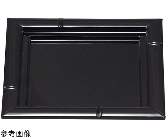 福井クラフト 6.5 正角竹皿(中)黒 40431010 1個（ご注文単位1個）【直送品】
