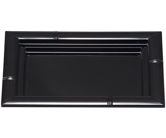 福井クラフト 長角竹皿 黒 40431060 1個（ご注文単位1個）【直送品】