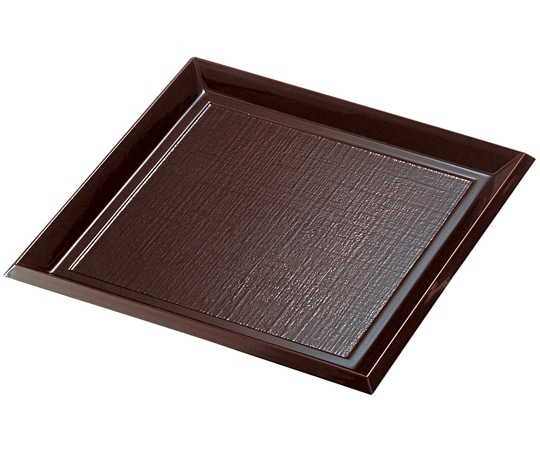 福井クラフト 7寸 角布目そば皿 溜 45133080 1個（ご注文単位1個）【直送品】