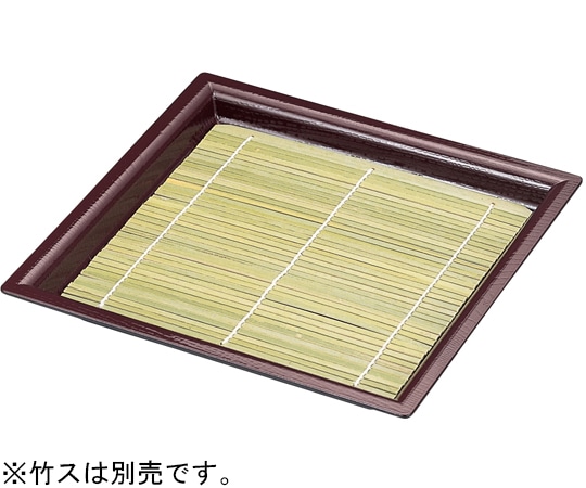 福井クラフト 7寸 角木目そば皿 新溜 45150575 1個（ご注文単位1個）【直送品】