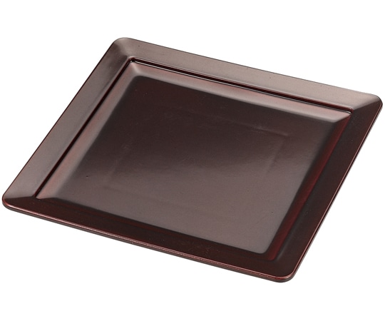 福井クラフト 7寸 隅丸高月盛器 溜(皿のみ) 55002530 1個（ご注文単位1個）【直送品】