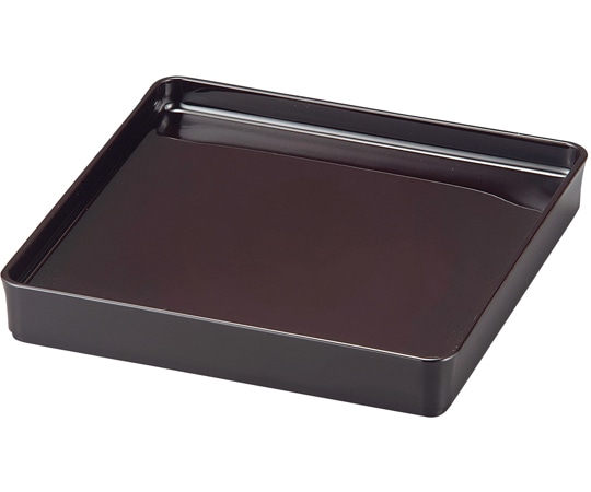 福井クラフト 7寸 角切立木目そば皿 新溜 40431100 1個（ご注文単位1個）【直送品】